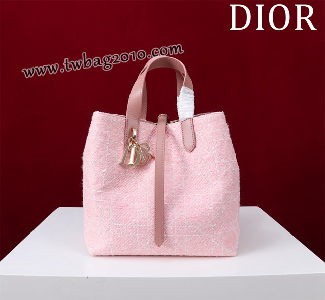 Dior专柜新款迪奥高仿原单藤格纹图案Toujours竖版手袋时尚托特购物包 djfk1682